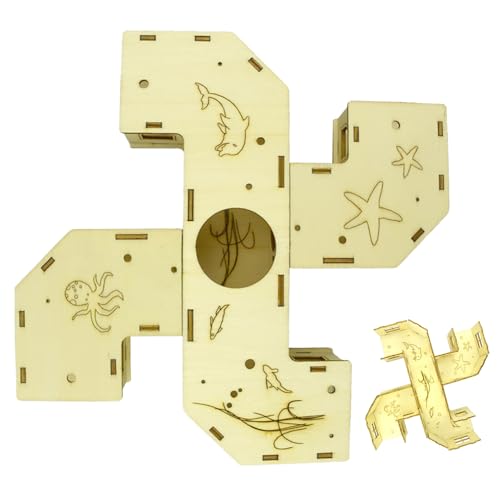 Hamster Röhren Und Tunnel | Hamster Spielplatz Tunnel Labyrinth Spielzeug - Holzhäuschen Denkspiele Beschäftigungsspiel Aktivität Für Nager Kleintiere Hamster Röhren Und Tunnel | Hamster Spielplatz Tunnel Labyrinth Spielzeug - Holzhäuschen Denkspiele Beschäftigungsspiel Aktivität Für Nager Kleintiere von Generisch