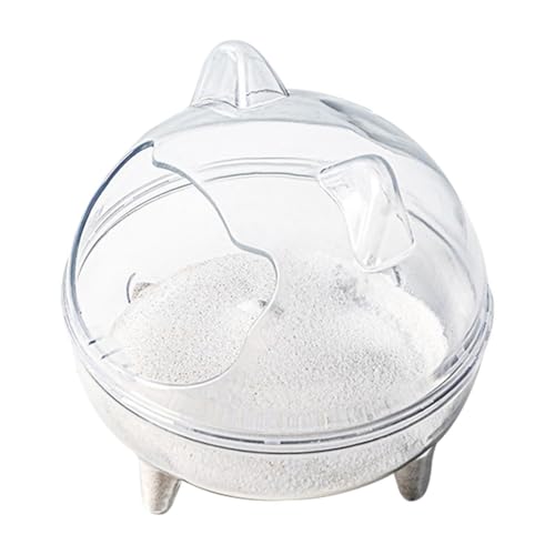 Hamster-Sandbad – geräumiger Hamster-Sandbadbehälter Anti-Verschütten-Design, klare und langlebige transparente Hamstertoilette, Hamsterbad für gesunde und angenehme Fellpflege Hamster-Sandbad – geräumiger Hamster-Sandbadbehälter Anti-Verschütten-Design, klare und langlebige transparente Hamstertoilette, Hamsterbad für gesunde und angenehme Fellpflege von Generisch