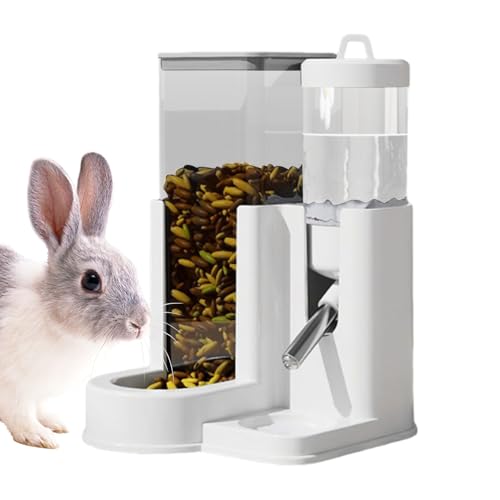 Hamster Trinkflasche | Nager Trinkflasche für Chinchilla,Automatische Futter- und Wasserschüssel 2 in 1 für Kaninchen Hamster Rennmäuse Chinchillas Hamster Trinkflasche | Nager Trinkflasche für Chinchilla,Automatische Futter- und Wasserschüssel 2 in 1 für Kaninchen Hamster Rennmäuse Chinchillas von Generisch