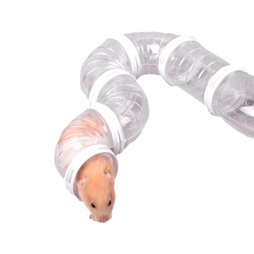 Hamster-Tunnel-Set mit Röhren und Tunneln – Erweiterbares Hamster-Röhren-Set | Hamster-Kurs bissfest für Mäuse Hamster Mäuse von Generisch