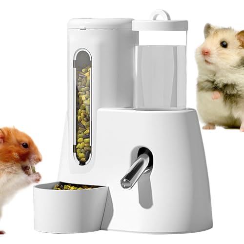 Hamster Wasserspender - Auslaufsicherer automatischer Wasserspender für Hamster | tropffreie kleine Haustier-Wasserflasche | Hängender Futter-Hamster-Wasserspender | Kaufeste Flasche ideal von Generisch