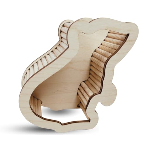 Hamster Watchbox, Holzspielzeug, Hamsterhaus, Hamster Spielzeug mit Versteck, Hamster Zubehör aus Holz, Hamstertunnel für Zwerghamster, Zwergmäuse und andere Kleintiere von Generisch