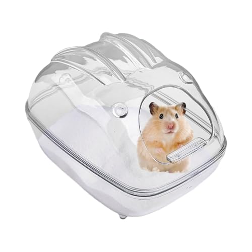 Hamsterbadewanne - Hamster Sandbadbehälter | Sauna WC Waschraumbox | Transparenter Sand Badehaus | Stabile Acrylbadewanne | Klare Rennmaus Reinigungsbox für kleine Haustiere von Generisch