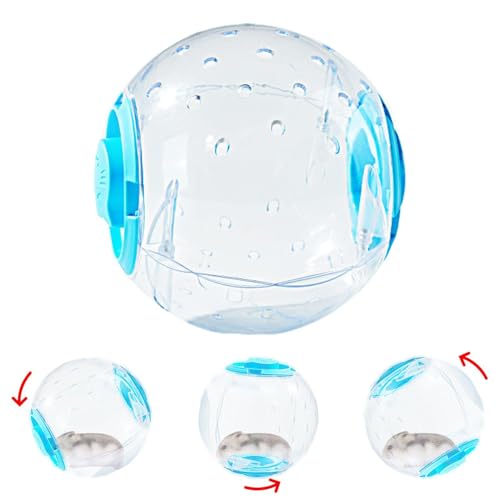 Hamsterball – 17,8 cm transparenter Hamster-Laufball | atmungsaktives Hamsterspielzeug, Kleintierkäfigzubehör, Zwerghamsterspielzeug, geruchlose Hamsterbälle für syrische Hamster, Meerschweinchen Hamsterball – 17,8 cm transparenter Hamster-Laufball | atmungsaktives Hamsterspielzeug, Kleintierkäfigzubehör, Zwerghamsterspielzeug, geruchlose Hamsterbälle für syrische Hamster, Meerschweinchen von Generisch
