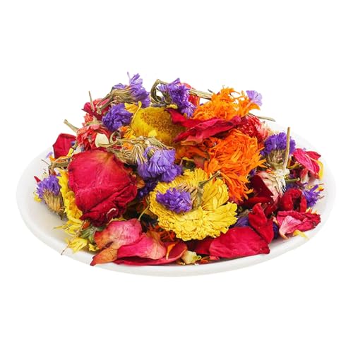 Hamstereinstreu – Blumenstreu für kleine Haustiere, Geruchskontrolle, Lebensraumdekoration für Kaninchen, Rennmäuse oder andere Kleintiere von Generisch