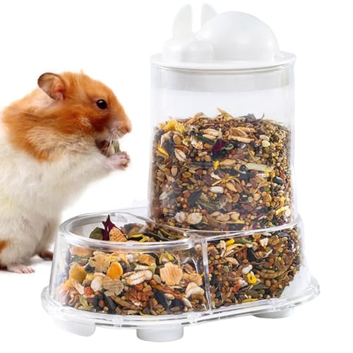 Hamsterfutterautomat, Automatische Hamsternapf Mit Großvolumigem Flaschenhalter, Kaninchenfütterung Nisttraining Outdoor von Generisch
