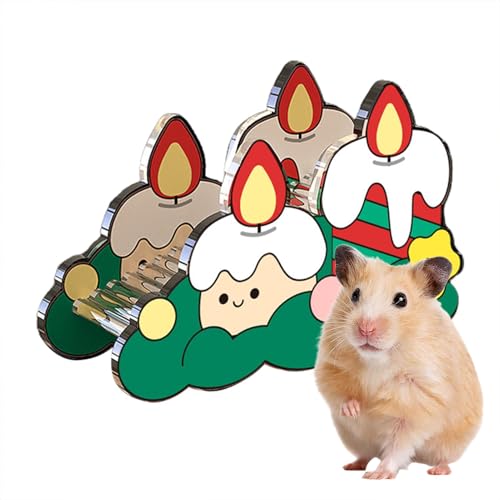 Hamsterhaus, Weihnachten Acryl Hamsterhaus und Lebensraum, Tragbares Frettchen Schloss Lebensraum Haustier Hamster Versteck Zimmer für Kleintiere Hamsterhaus, Weihnachten Acryl Hamsterhaus und Lebensraum, Tragbares Frettchen Schloss Lebensraum Haustier Hamster Versteck Zimmer für Kleintiere von Generisch