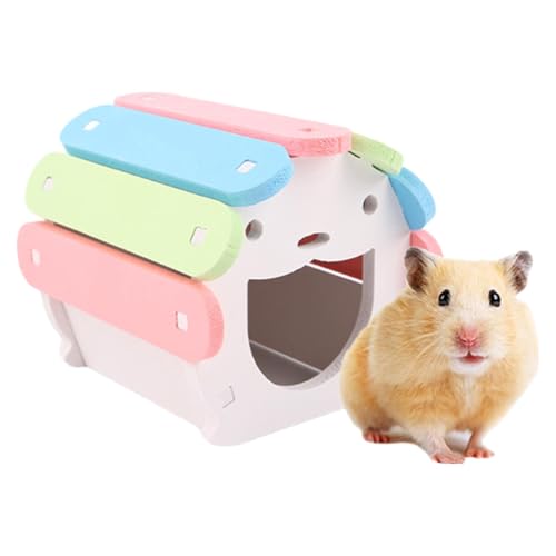 -Hamsterhaus – Kleintierversteck für Zwerghamster, Hamster und Chinchillas – abnehmbares Spielzeug und Käfig-Lebensraum-Dekorationszubehör für syrische Hamster und Mäuse -Hamsterhaus – Kleintierversteck für Zwerghamster, Hamster und Chinchillas – abnehmbares Spielzeug und Käfig-Lebensraum-Dekorationszubehör für syrische Hamster und Mäuse von Generisch