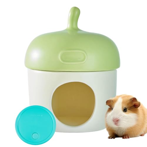Hamsterhaus - Schweinbetthaus, Höhle Gemütlicher Hamster Kaninchen | Süße Keramik -Eichel -Hamsterhöhle, Süße Tierform Hamster Höhle Sommer, Eiskäfigzubehör, Einzigartiger Tierraum Für Hamster Hamsterhaus - Schweinbetthaus, Höhle Gemütlicher Hamster Kaninchen | Süße Keramik -Eichel -Hamsterhöhle, Süße Tierform Hamster Höhle Sommer, Eiskäfigzubehör, Einzigartiger Tierraum Für Hamster von Generisch