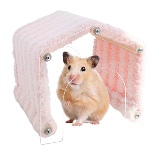 Hamsterhöhle Tunnel, Kleintier Tunnel Haustierhöhle Mit Eingang, Kuscheliges Plüschhaus Platzsparende Habitat Deko Für Igel, Hamster, Kaninchen von Generisch
