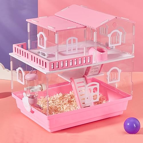 Hamsterkäfige und Lebensräume, Indoor Outdoor Meerschweinchenkäfig mit Wasserkocher und Futternapf, zweistufiges Design, optional drei Schichten, transparente Konstruktion Hamsterkäfige und Lebensräume, Indoor Outdoor Meerschweinchenkäfig mit Wasserkocher und Futternapf, zweistufiges Design, optional drei Schichten, transparente Konstruktion von Generisch