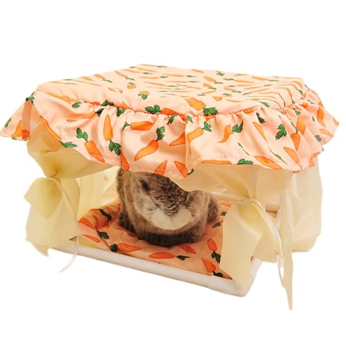 Hamsternest - Niedliches Kleintierversteck Häuschen Unterschlupf,Weicher Fransen Tür Unterschlupf Für Mäuse Kaninchen Chinchilla Gerbil Hamsternest - Niedliches Kleintierversteck Häuschen Unterschlupf,Weicher Fransen Tür Unterschlupf Für Mäuse Kaninchen Chinchilla Gerbil von Generisch