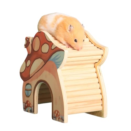 Hamsterpilzhaus | Gut belüftetes Hamsterspielzeug | Holzbogenbrücke kleines Haus | Labyrinthkäfig | Tierspielzeug mit feiner Verarbeitung und dekorativem Effekt | Meerschweinchen Hamsterpilzhaus | Gut belüftetes Hamsterspielzeug | Holzbogenbrücke kleines Haus | Labyrinthkäfig | Tierspielzeug mit feiner Verarbeitung und dekorativem Effekt | Meerschweinchen von Generisch