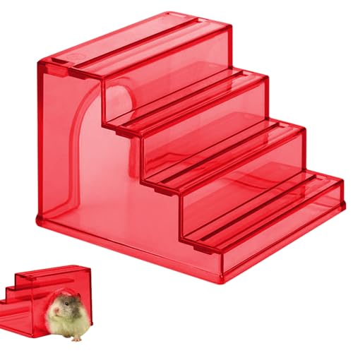 Hamsterspielzeug, Hamster-Versteck Leiterbrücke, Klettern Toy Ladder Bridge 9,8x9.6x7,5 cm/3.86x3.78x2,95 Zoll Förderung Futter- und -/Anti-Schlupf-Rampe für Mäuse, Reptilien von Generisch