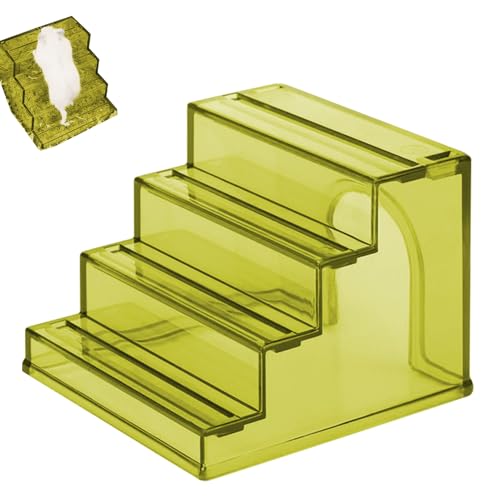 Hamsterspielzeug, Hamster-Versteck Leiterbrücke, Klettern Toy Ladder Bridge 9,8x9.6x7,5 cm/3.86x3.78x2,95 Zoll Förderung Futter- und -/Anti-Schlupf-Rampe für Mäuse, Reptilien von Generisch