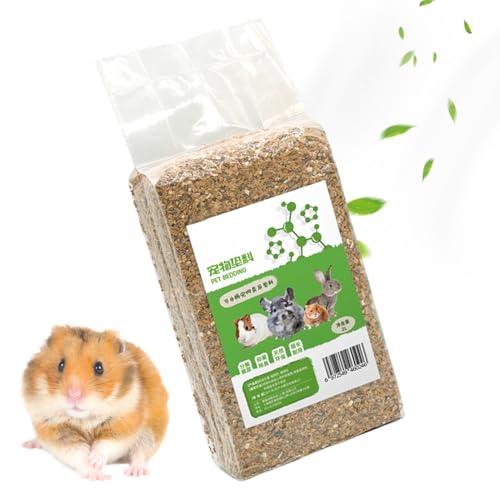 Hamsterstreu - Natürliche Geruchskontrolle Einstreu für Rennmäuse | Terrarium Substrat Für Vögel Frettchen Igel Chinchilla Hühner von Generisch