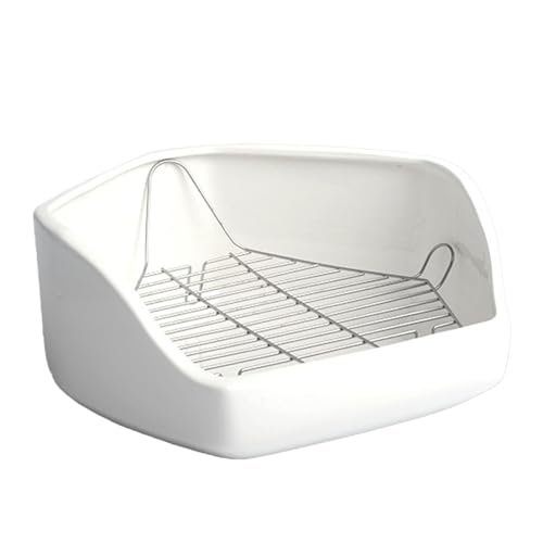 Hasen-Toilettenecke, Kleintier-Katzentoilette - Käfig-Katzentoilette Kleintier-Toilettenschüssel | Kleine Haustiertoilette für den Innenbereich, herausnehmbare Drahttoilette, Tiertöpfchentrainer für H Hasen-Toilettenecke, Kleintier-Katzentoilette - Käfig-Katzentoilette Kleintier-Toilettenschüssel | Kleine Haustiertoilette für den Innenbereich, herausnehmbare Drahttoilette, Tiertöpfchentrainer für H von Generisch
