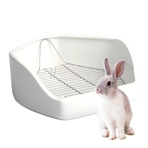 Hasen-Toilettenecke, Kleintier-Katzentoilette - Pan Ecktoilette für Kleintierkäfig | Haustier-Töpfchentrainer für den Innenbereich, Tiertoilette in Fünfeckform für Hühner und Enten Hasen-Toilettenecke, Kleintier-Katzentoilette - Pan Ecktoilette für Kleintierkäfig | Haustier-Töpfchentrainer für den Innenbereich, Tiertoilette in Fünfeckform für Hühner und Enten von Generisch