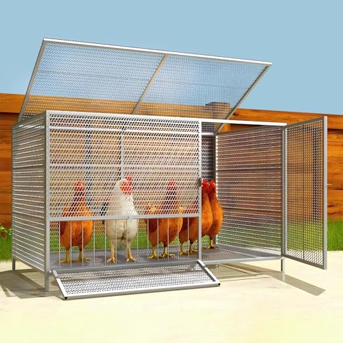 Hasenstall Indoor Outdoor - Meerschweinchenkäfig mit abnehmbarer Abfallwanne, belüftetes Design für Kaninchen, kleine Hühner, Wachteln, Enten von Generisch