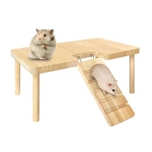 Haus Holz Spielzeug Kletterleiter Plattformen Hamstertreppe - Naturholz Haustier Leiter | Hamster Rennmäuse Mäuse Käfig Zubehör Hamster Kletterspielzeug Springbrett Spielplatz für Hamster Haustiere Haus Holz Spielzeug Kletterleiter Plattformen Hamstertreppe - Naturholz Haustier Leiter | Hamster Rennmäuse Mäuse Käfig Zubehör Hamster Kletterspielzeug Springbrett Spielplatz für Hamster Haustiere von Generisch