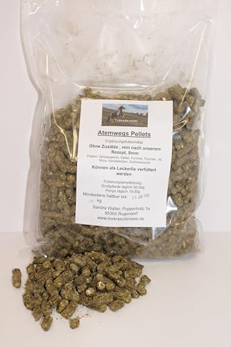 Hausgemachte Atemwegs Pellets, aus unserer bewährten Mischung, Pferd, Pony 1kg Hausgemachte Atemwegs Pellets, aus unserer bewährten Mischung, Pferd, Pony 1kg von Generisch