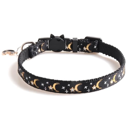 Haustier Halsband aus Nylon für Katzen - Entzückendes Stern-Design, dekoratives und Sicherheits-Umhängeband für Kätzchen und Welpen, einfach, klassisch, weich von Generisch