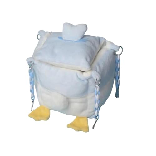 Haustier-Hamster-Hängebett, Haustier-Hängematte mit Öffnung, weich, langlebig, Hängematte für kleine Haustiere, Cartoon-Form, Zucker (Blau, L) von Generisch