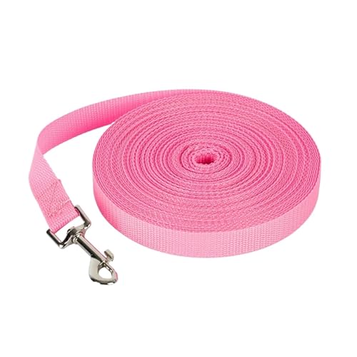 Haustier-Leine, Seil, Outdoor-Training, Laufen, Hundeleine, Gürtelleine für kleine und große Hunde, Rosa, 5 m von Generisch
