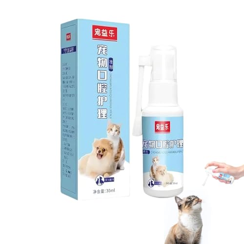 Haustier-Mundpflege-Spray, 30 ml, tragbarer Munddesodorierer – Bekämpfung von Mundgeruch, Zahnfleischgesundheit, Mundreinigungsflüssigkeit, Haustier-Atempflege-Spray, Mundhygiene für Haustiere Haustier-Mundpflege-Spray, 30 ml, tragbarer Munddesodorierer – Bekämpfung von Mundgeruch, Zahnfleischgesundheit, Mundreinigungsflüssigkeit, Haustier-Atempflege-Spray, Mundhygiene für Haustiere von Generisch