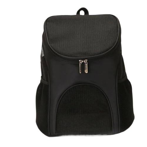 Haustier-Rucksack, Reise-Tragetasche, faltbar, für Katzen und Hunde, atmungsaktiv, Schwarz, Größe S von Generisch