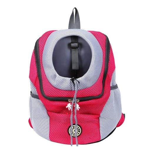 Haustier-Rucksack, tragbare Reisetasche, Brusttasche, atmungsaktiv, Netz-Kordelzug-Design, Outdoor-Tragetasche für Haustiere und Hunde von Generisch