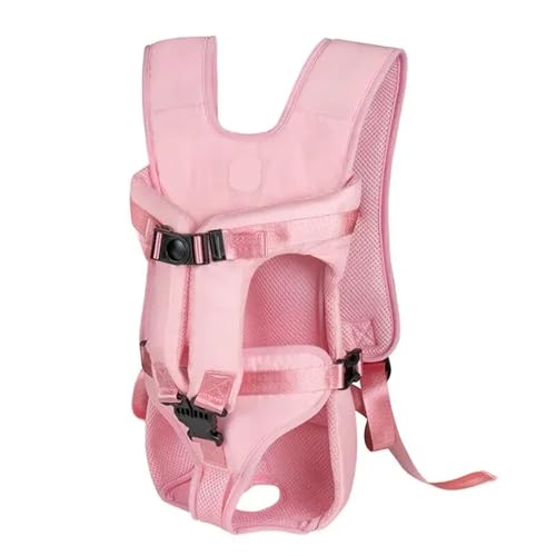 Haustier-Rucksack für Hunde und Katzen, verdickter Schwamm, tragbare Welpen-Transporttaschen (Rosa, S) von Generisch