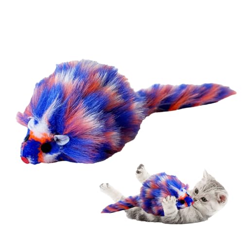 Haustier Spielzeug Mäuse - Katzenspielzeug Mäuse Mit Federschwanz, Katzenspielzeugmäuse - Quietschende Katzen Teaser -Spielzeuge,Quietschendes Trainingsinstrument Für Langeweile Und Anregendes, Plüsch Haustier Spielzeug Mäuse - Katzenspielzeug Mäuse Mit Federschwanz, Katzenspielzeugmäuse - Quietschende Katzen Teaser -Spielzeuge,Quietschendes Trainingsinstrument Für Langeweile Und Anregendes, Plüsch von Generisch