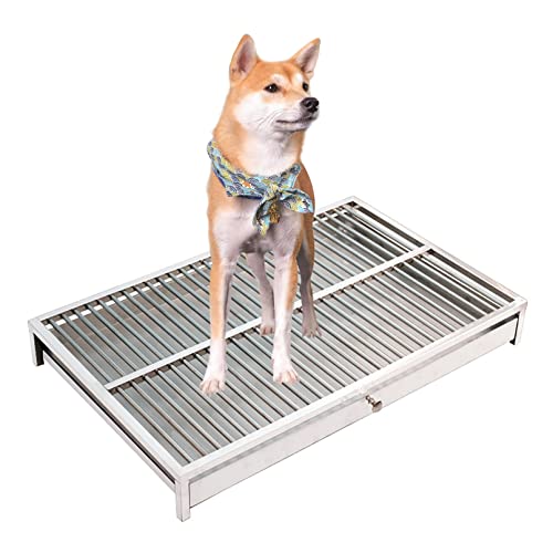 Haustier-Töpfchentrainingstablett – Edelstahl für drinnen und draußen, Hunde-Toilettenpad-Halter für einfaches Einbrechen und Reinigen, Bodenschutz Haustier-Töpfchentrainingstablett – Edelstahl für drinnen und draußen, Hunde-Toilettenpad-Halter für einfaches Einbrechen und Reinigen, Bodenschutz von Generisch