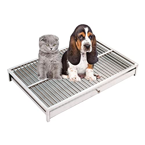 Haustier-Töpfchentrainingstablett – Edelstahl für drinnen und draußen, Hunde-Toilettenpad-Halter für einfaches Einbrechen und Reinigen, Bodenschutz Haustier-Töpfchentrainingstablett – Edelstahl für drinnen und draußen, Hunde-Toilettenpad-Halter für einfaches Einbrechen und Reinigen, Bodenschutz von Generisch
