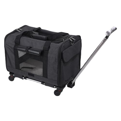 Haustier-Trolleybox, Roll-Haustier-Tragetasche mit Teleskopgriff, bequemer Haustier-Tragetrolley, weicher Katzen-Reisewagen, praktische rollende Haustier-Tragetasche, rollende Hundetasche für Katzen, Haustier-Trolleybox, Roll-Haustier-Tragetasche mit Teleskopgriff, bequemer Haustier-Tragetrolley, weicher Katzen-Reisewagen, praktische rollende Haustier-Tragetasche, rollende Hundetasche für Katzen, von Generisch
