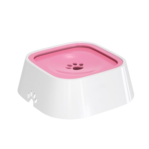 Haustierbedarf, hängender Napf, nicht benetzender Mund, schwimmender Haustiernapf, Automontierter Anti-Klopf, Katzen-Wasserspender, Hunde-Wassernapf (Rosa, Einheitsgröße) von Generisch