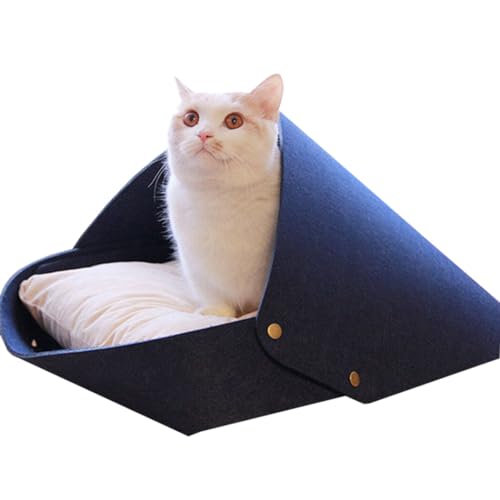 Haustierbett für Katzen: waschbares Bett zum Schlafen, Zubehör für Haustierkreativität, Schlafsackbetten für Katzen von Generisch