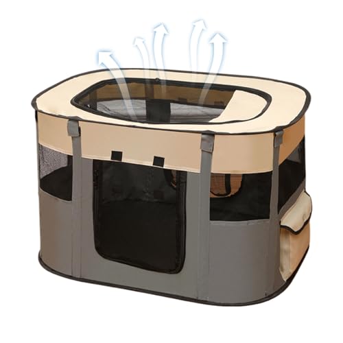 Haustiergehege | Faltbarer Gehege für Haustiere | Transportabler Kennel für Katzen Reise Haus Garten Balkon Camping Indoor Outdoor Wohnung Spielzeug Haustiergehege | Faltbarer Gehege für Haustiere | Transportabler Kennel für Katzen Reise Haus Garten Balkon Camping Indoor Outdoor Wohnung Spielzeug von Generisch