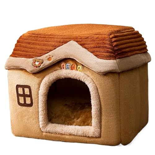 Haustiernest, warmes Haus, Kätzchen, Welpen, weiches Sofa, Katzenbett, herausnehmbar, geschlossenes Zelt, Villa mit großem Platz, Korb, Höhle, Innenbett (S bis 3,5 kg Haustier) von Generisch