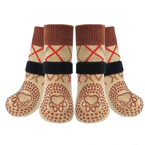 Haustierschuhe und Socken für Hunde – rutschfest, wasserdicht, verdickte Fußabdeckungen, für den Außenbereich für kleine bis große Rassen Haustierschuhe und Socken für Hunde – rutschfest, wasserdicht, verdickte Fußabdeckungen, für den Außenbereich für kleine bis große Rassen von Generisch