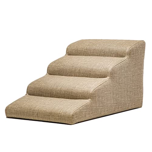 Haustiertreppe mit Holzrahmen, für Katzen und Hunde, hohe Tragfähigkeit, Stufen für Couch und Hochbetten, Hellbraun, 68 x 40 x 35,8 cm Haustiertreppe mit Holzrahmen, für Katzen und Hunde, hohe Tragfähigkeit, Stufen für Couch und Hochbetten, Hellbraun, 68 x 40 x 35,8 cm von Generisch