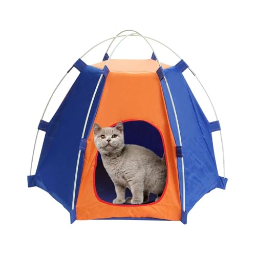 Haustierzelte für kleine Hunde – Polyester-Hundezelt, Camping-Hundezelt, belüftete Haustiere, gemütlicher Unterschlupf, stützende, wasserdichte Camping-Hundezelte für drinnen, draußen, Rasen, Garten, Haustierzelte für kleine Hunde – Polyester-Hundezelt, Camping-Hundezelt, belüftete Haustiere, gemütlicher Unterschlupf, stützende, wasserdichte Camping-Hundezelte für drinnen, draußen, Rasen, Garten, von Generisch