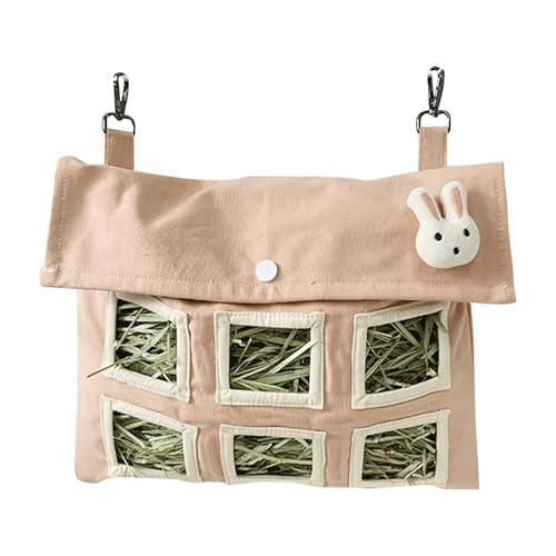 Heu Beutel für Kaninchen - Heufutter für Kaninchen mit großer Kapazität | Niedlicher Feeder Bag für Kaninchen Meerschweinchen Hamster Chinchillas kleine Haustiere von Generisch
