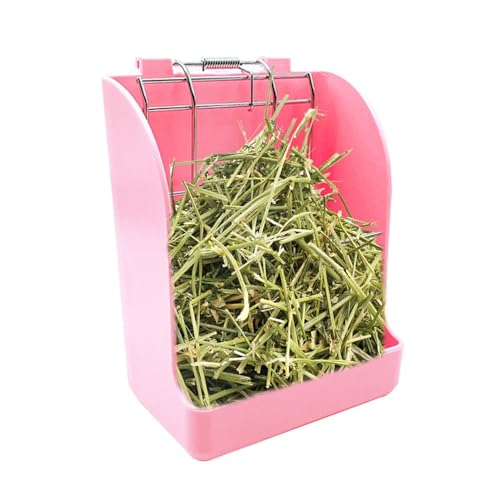 Heuhalter – Häschen-Futterspender – Hasen-Knabberstation | Heukrippe Grasspender, Futterhasenregal, Chow-Spender mit Heckschutz für kleine Haustiere, Futternäpfe Käfigaufsätze Heuhalter – Häschen-Futterspender – Hasen-Knabberstation | Heukrippe Grasspender, Futterhasenregal, Chow-Spender mit Heckschutz für kleine Haustiere, Futternäpfe Käfigaufsätze von Generisch