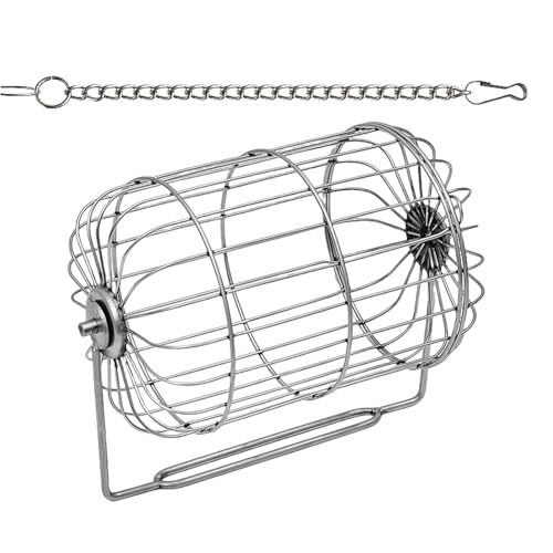 Heuraufe Für Kaninchen | Edelstahl Heuspender Für Hamster - Futterautomat für Kaninchen & Kleintiere wie Chinchillas und Hamster mit Grasfüllung Heuraufe Für Kaninchen | Edelstahl Heuspender Für Hamster - Futterautomat für Kaninchen & Kleintiere wie Chinchillas und Hamster mit Grasfüllung von Generisch