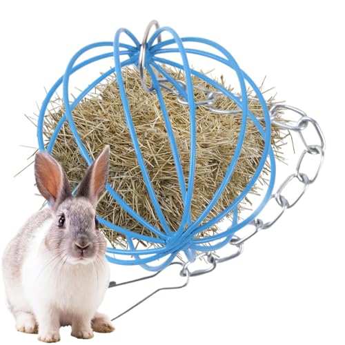 Heuraufe - Heuhalter Für Kaninchenstall - 6x6 cm Metall Gras Futterautomat, Aufhängbarer Käfigzubehör Für Kleintiere Wie Chinchilla Und Hamster Fütterung von Generisch