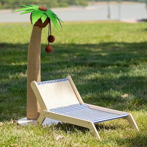 Hoher Kratzbaum mit Bett und Loungesessel, 2 in 1 Sisalseil Kratzbaum mit Ball für Indoor Katzen und Kätzchen Hoher Kratzbaum mit Bett und Loungesessel, 2 in 1 Sisalseil Kratzbaum mit Ball für Indoor Katzen und Kätzchen von Generisch