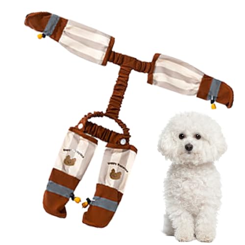 Hosen Für Hunde - Süßer Welpen -Jumpsuit Mit Schuhen | Bequeme Haustierbekleidung Für Abenteuer | All-Saison-Hundekleidung Für Reisen Nach Hause | Styles Outfit Für Gartenversammlungen Und Tägliche Nu von Generisch