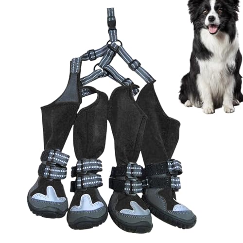 Hosenträger für Hunde, rutschfeste Hundestiefel, verstellbare Hosenträgerstiefel, Pfotenschutz für kleine bis mittelgroße Hunde Hosenträger für Hunde, rutschfeste Hundestiefel, verstellbare Hosenträgerstiefel, Pfotenschutz für kleine bis mittelgroße Hunde von Generisch